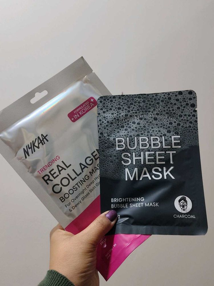 Collagen &amp; Bubble Sheet Masks