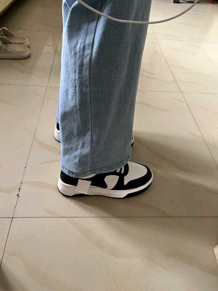 Black &amp; White Sneakers
