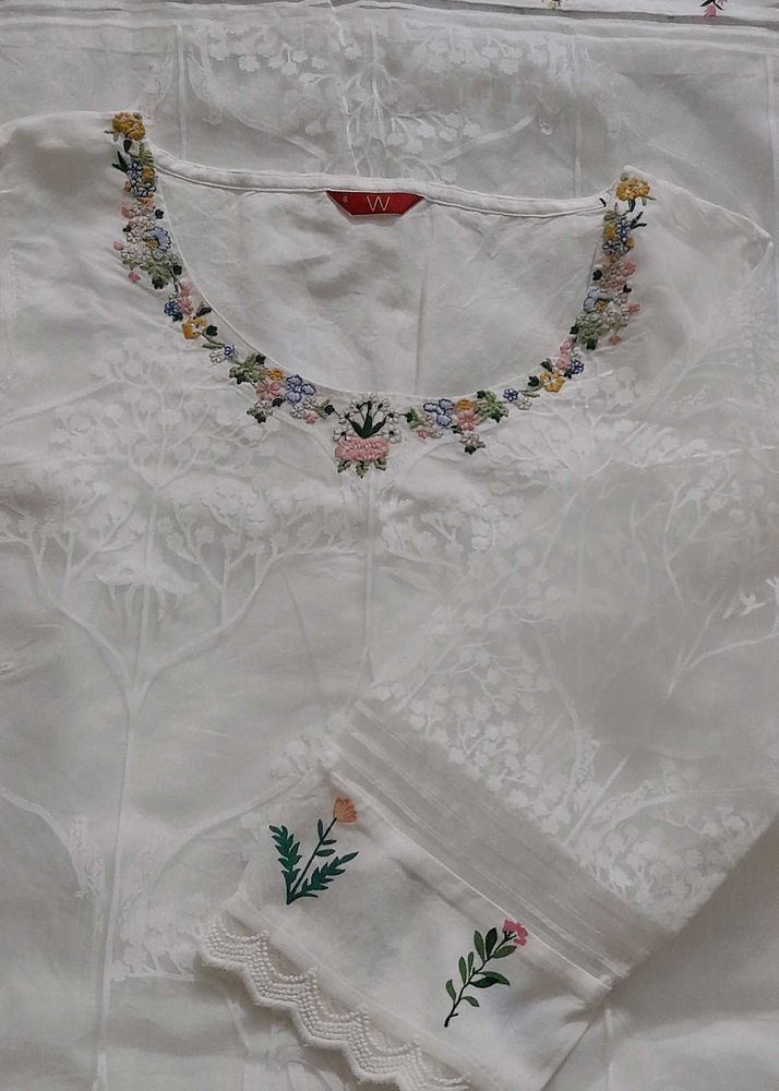 Jacquard Print Kurta