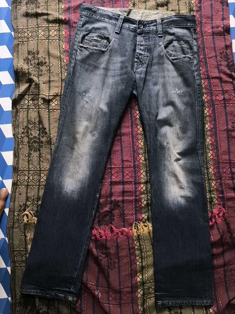 Distressed Denim Jeans