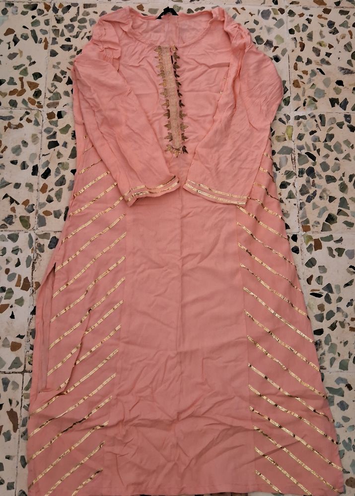 Rayon Kurti With Gota Patti