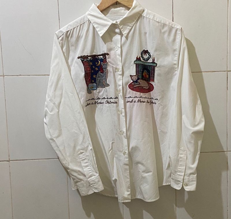 Vintage Cat Christmas Shirt