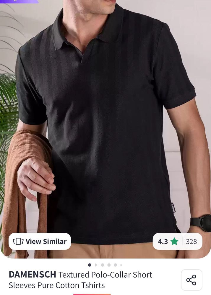 Men&#39;s Black Polo T-Shirt | Damensch