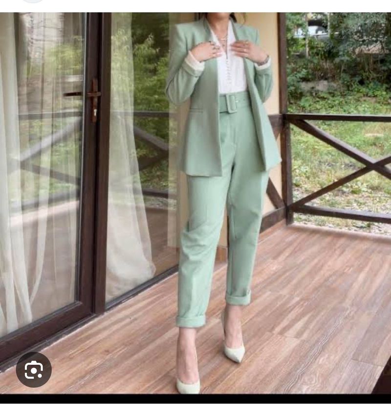 Zara Mink Green Trousers