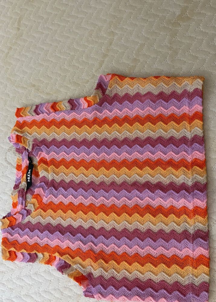 Striped Knit Crop Top