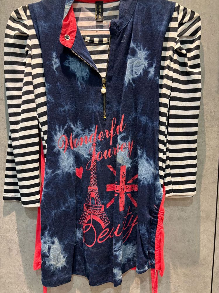 🌻Funky Graphic Print Tunic Top🌻