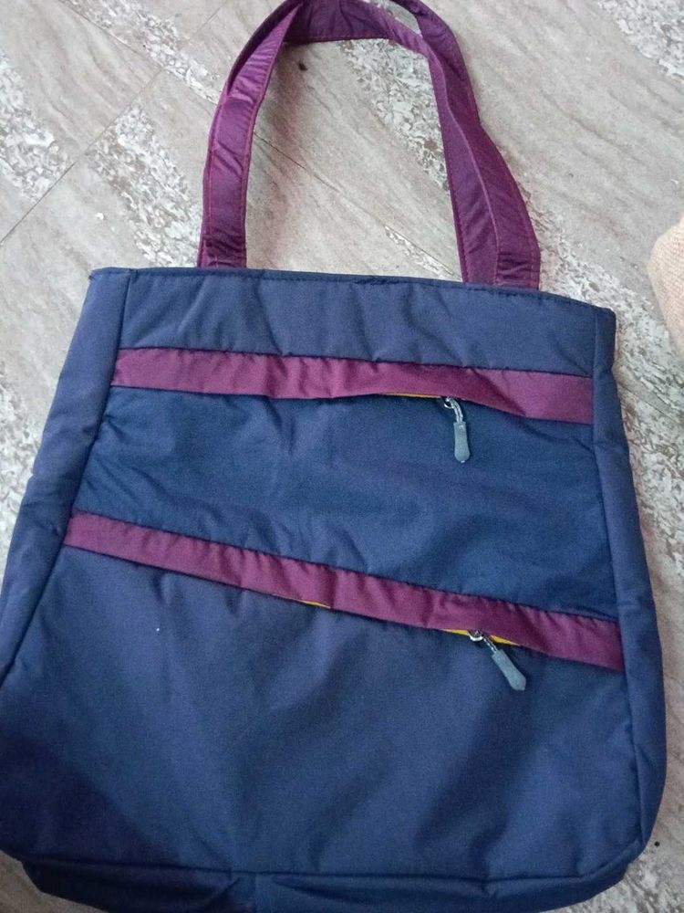 Stylish Navy Blue Tote Bag