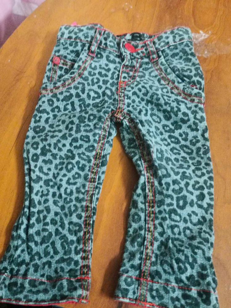 Leopard Print Baby Jeans