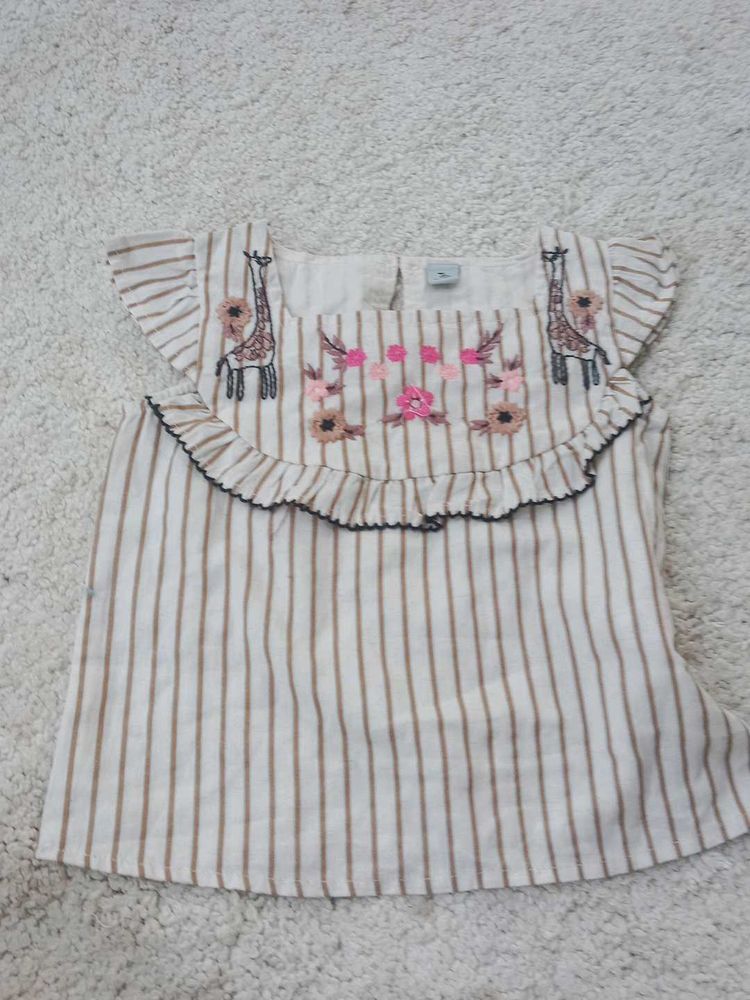 Cute Striped Giraffe Top