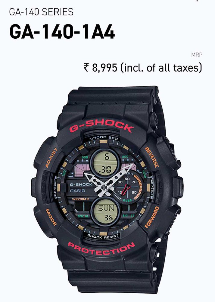 G-Shock GA-140-1A4 Watch