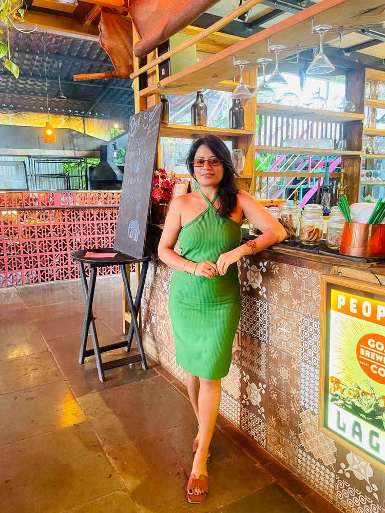 Green Halter Neck Dress