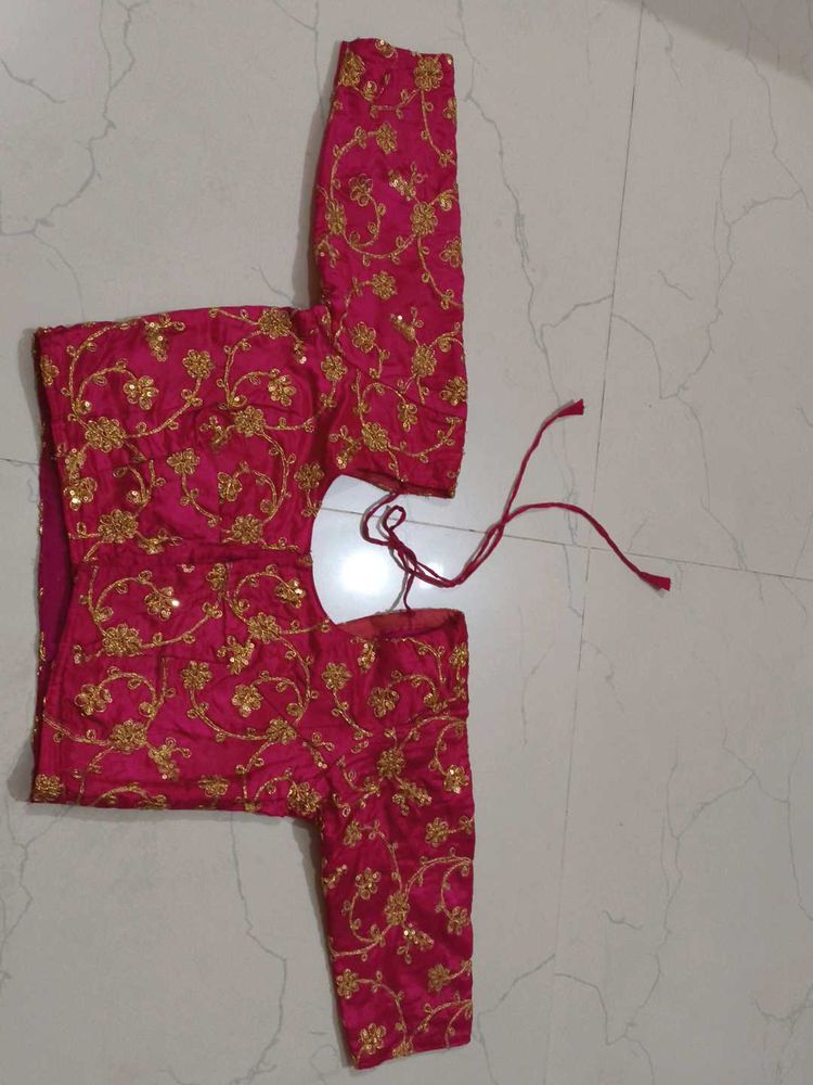 Pink Embroidered Blouse