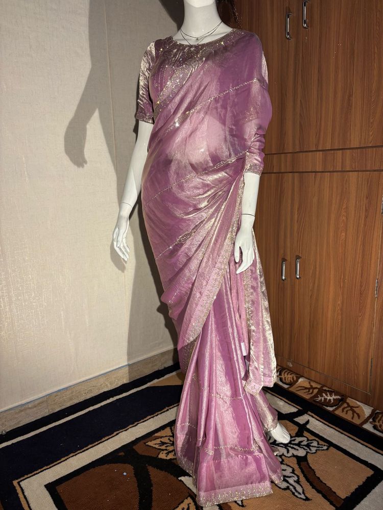Elegant Lavender Saree