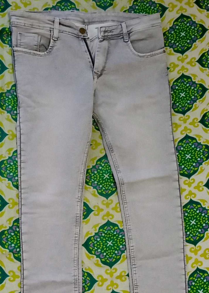 Gray Denim Jeans