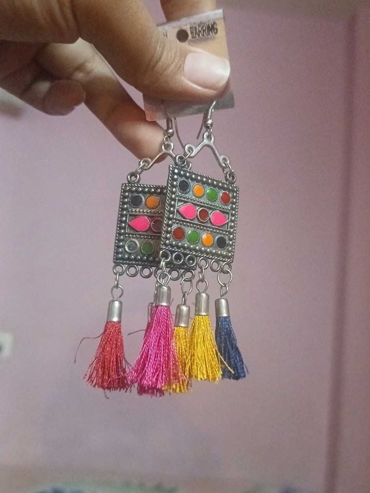 Colorful Tassel Earrings