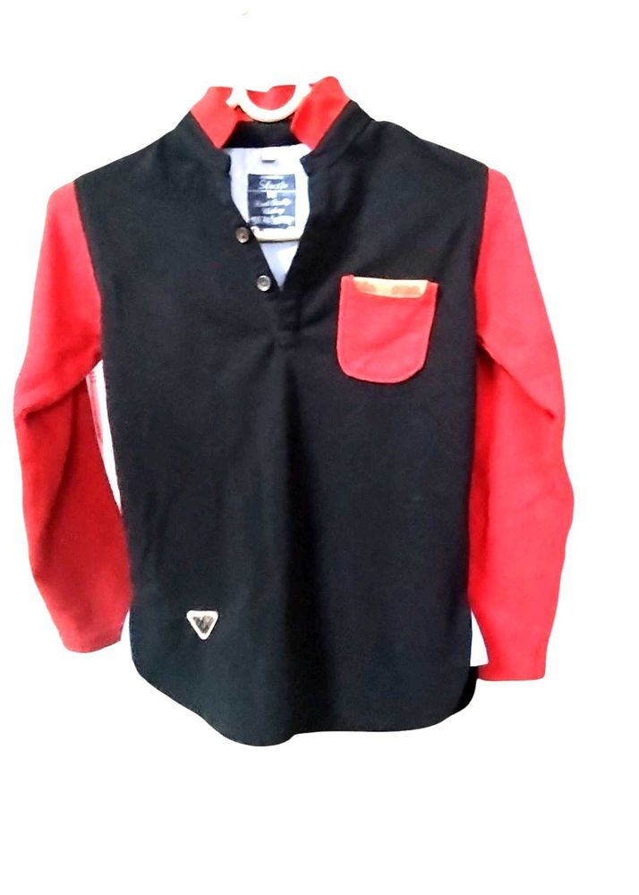 Color Block Long Sleeve  T-Shirt