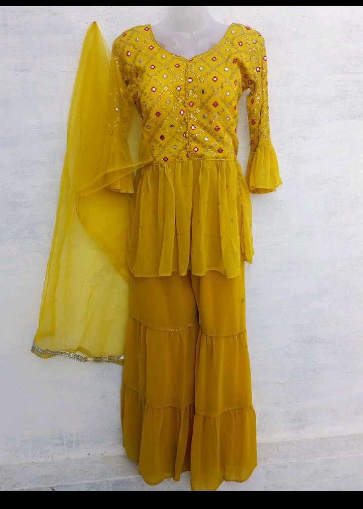 New Designer Garara For Haldi