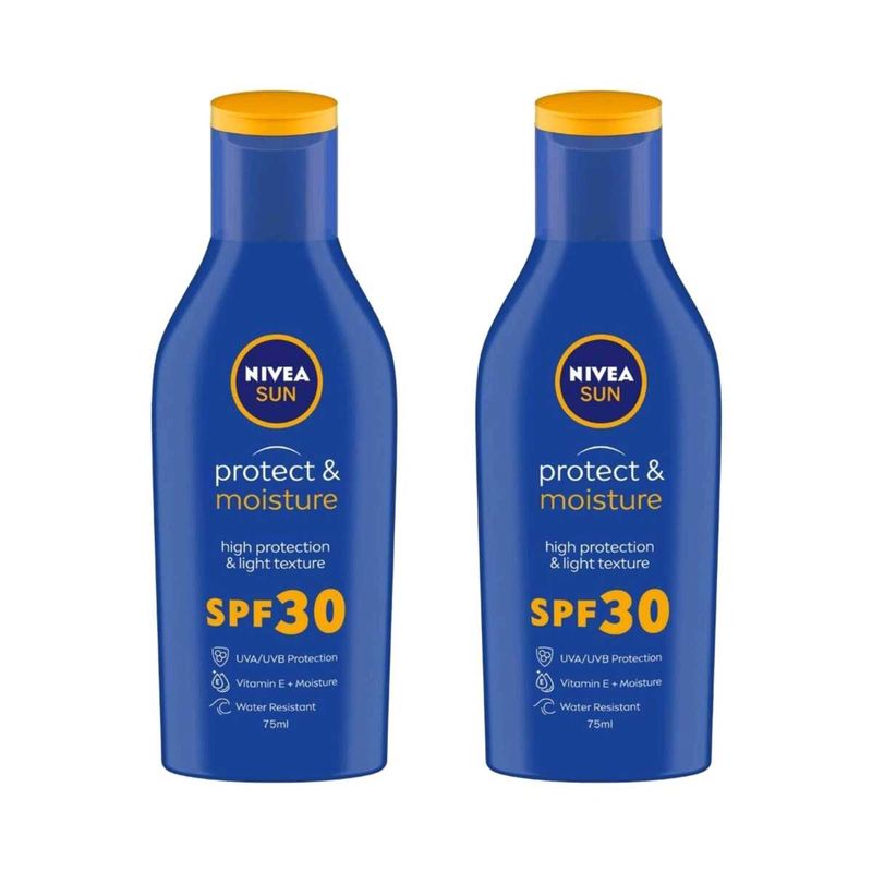 Nivea Sun Protect &amp; Moisture SPF 30  (75 ml) * 2