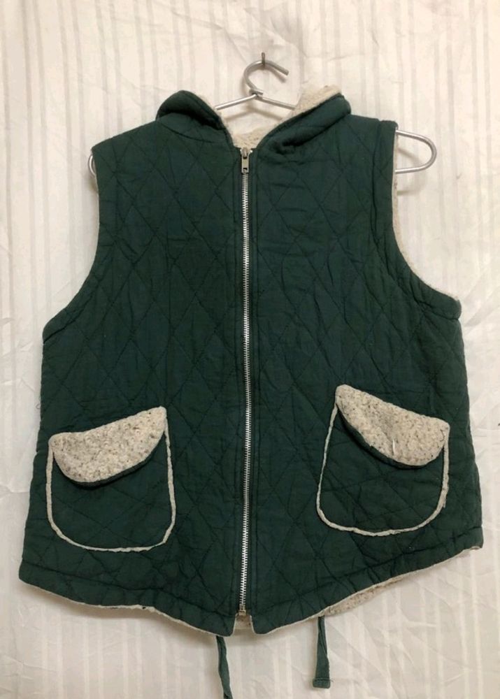 Green Sleeveless Jacket