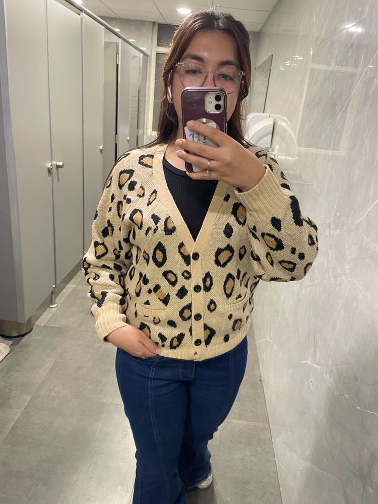 Tiger Print Sweater