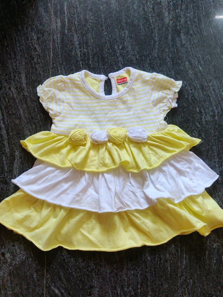 Babyhug Girls Three Layer (Frill) Frock