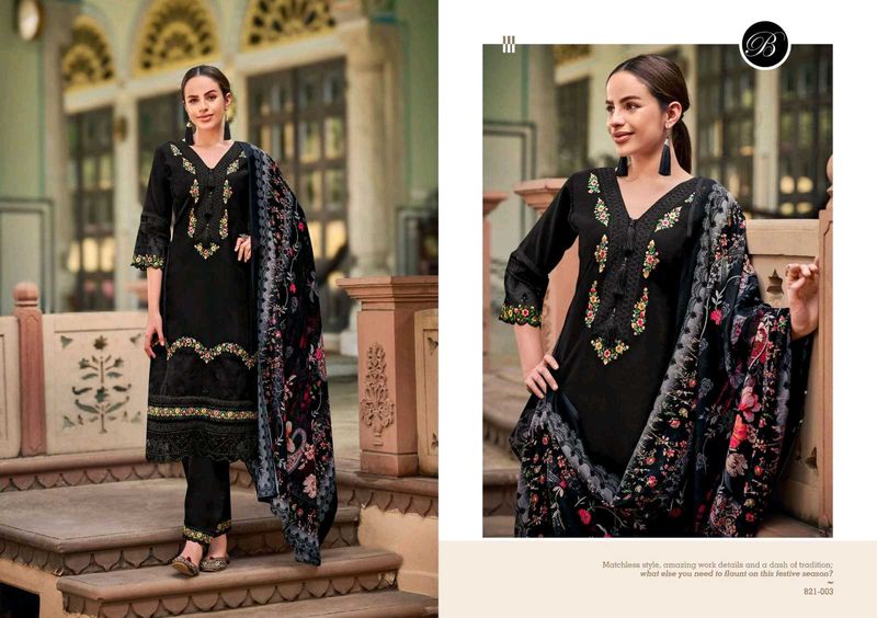 Elegant Black Embroidered Salwar Kameez