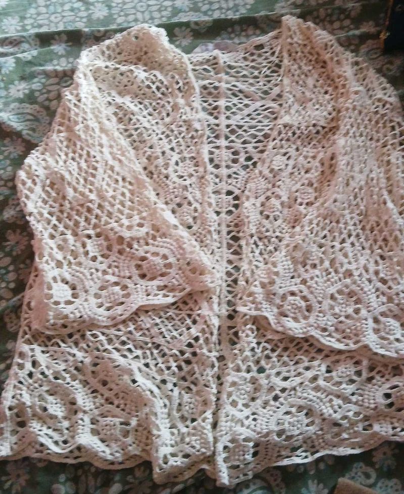 Crochet Knit Cardigan - Boho Chic