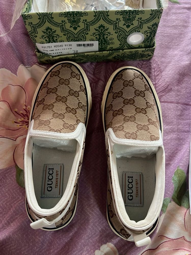 Women’s Gucci Slip-On Tennis Sneakers 38
