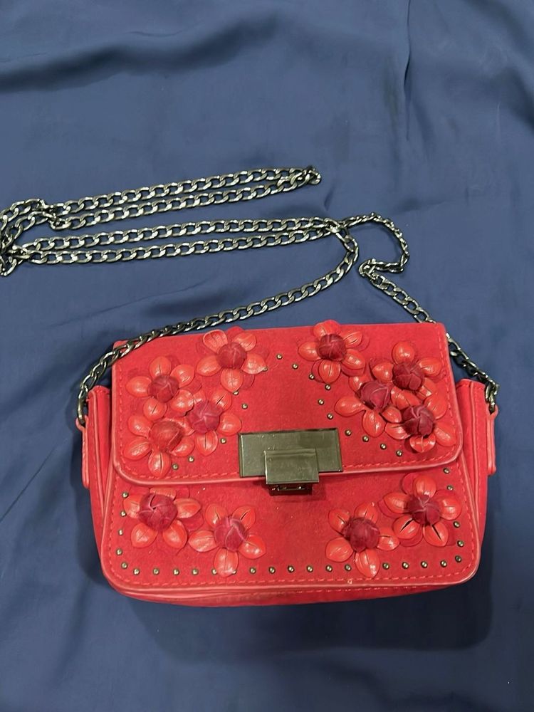 Red Sling Bag