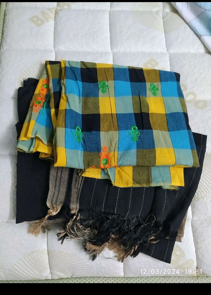 Multicolour 3 Piece Dress Material