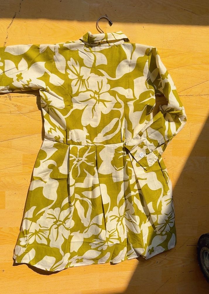 Floral Print Shirt Dress