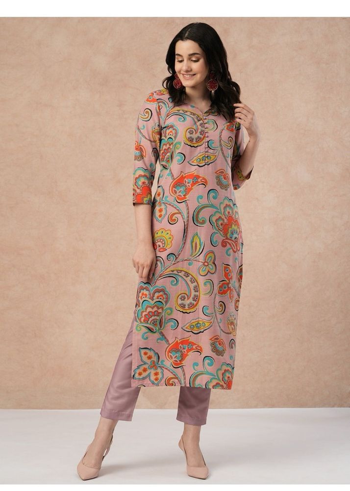 Floral Print Kurta Set