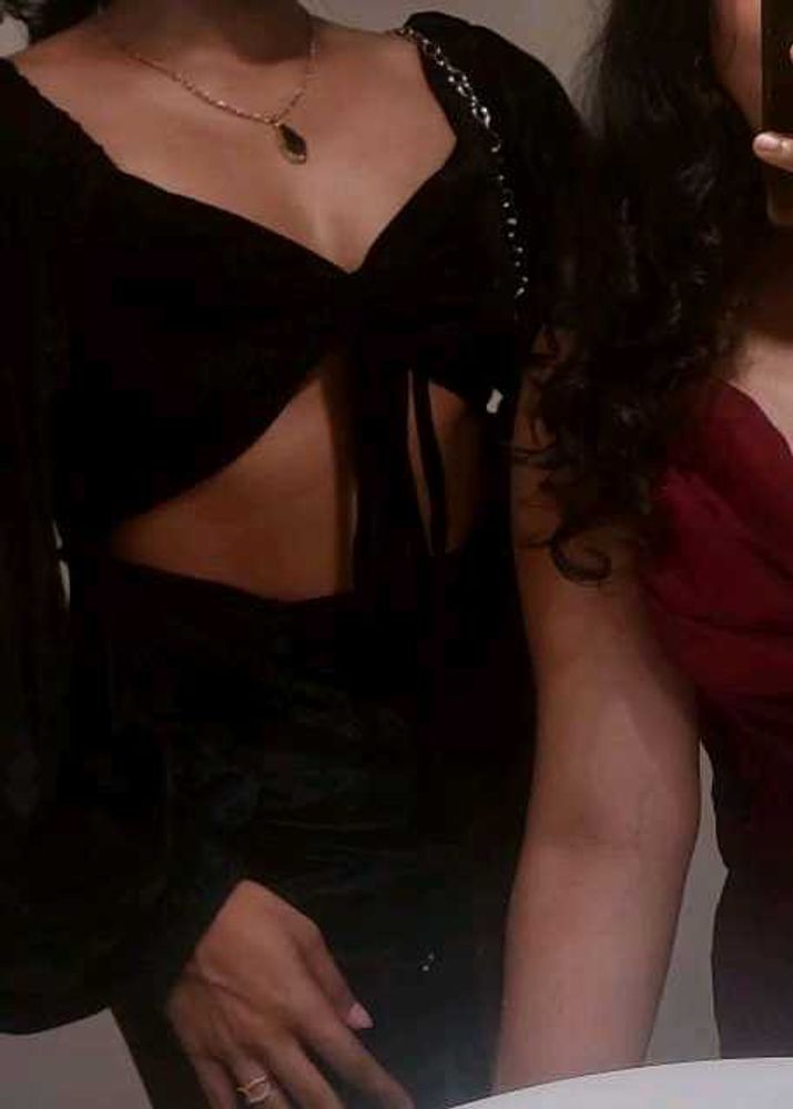 Black Long Sleeve Cutout Velvet Dress