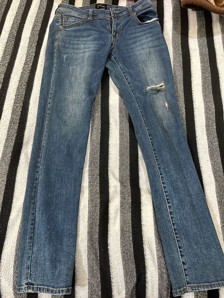 Distressed Denim Jeans