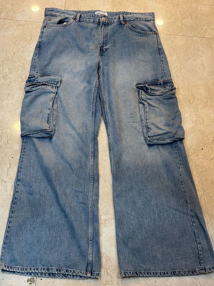 Zara Cargo Jeans