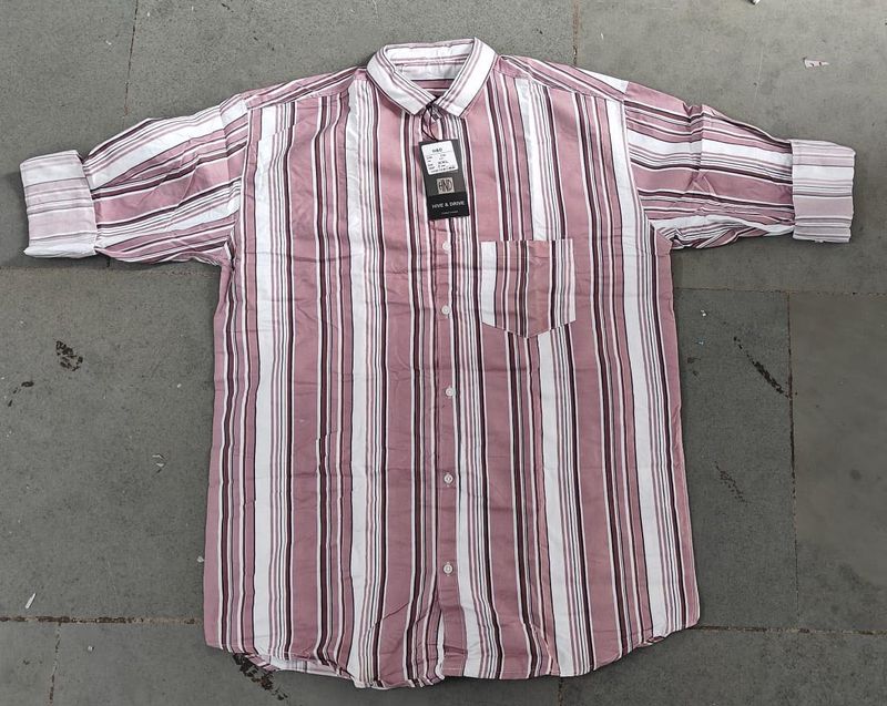 Striped Casual Button-Down Shirt