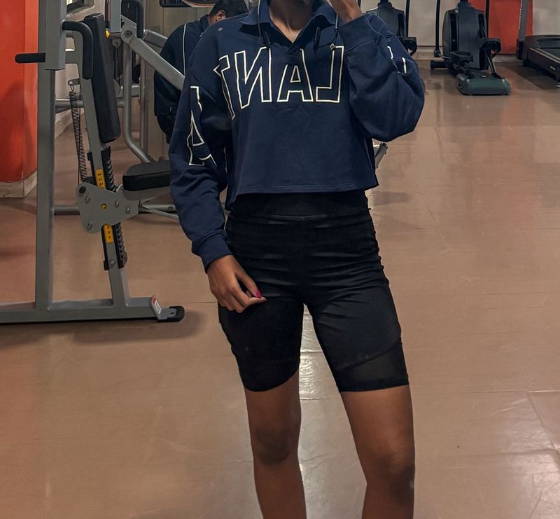 Navy H&amp;M Graphic Sweatshirt
