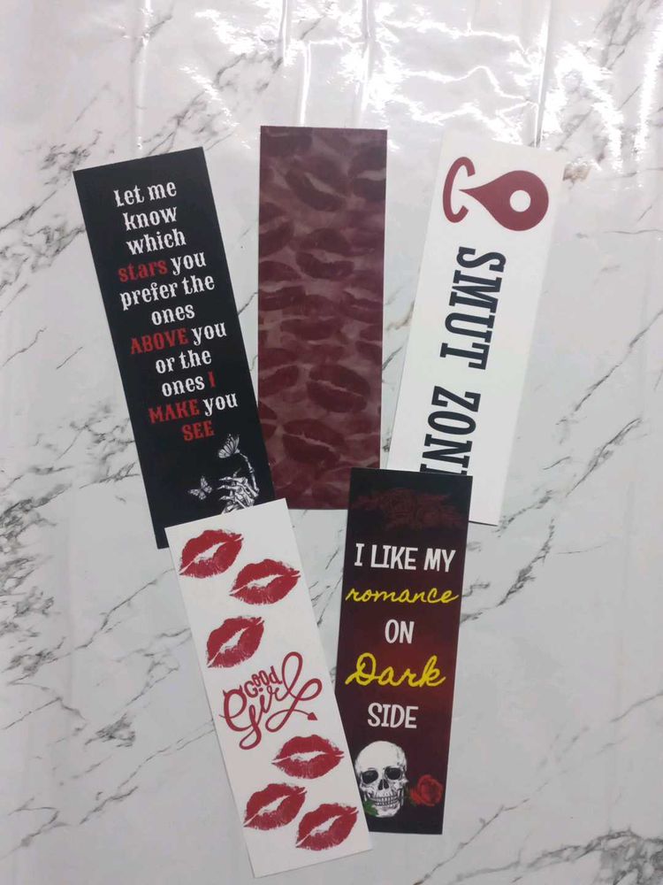 Dark Romamce Bookmarks - Set of 5