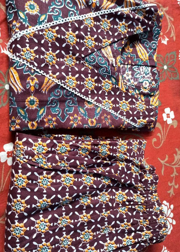 Pure Cotton Kurta And Pant sets