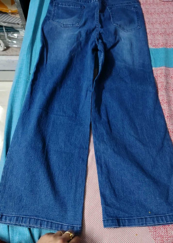 Wide Leg Denim Jeans for 10 yrs girl..