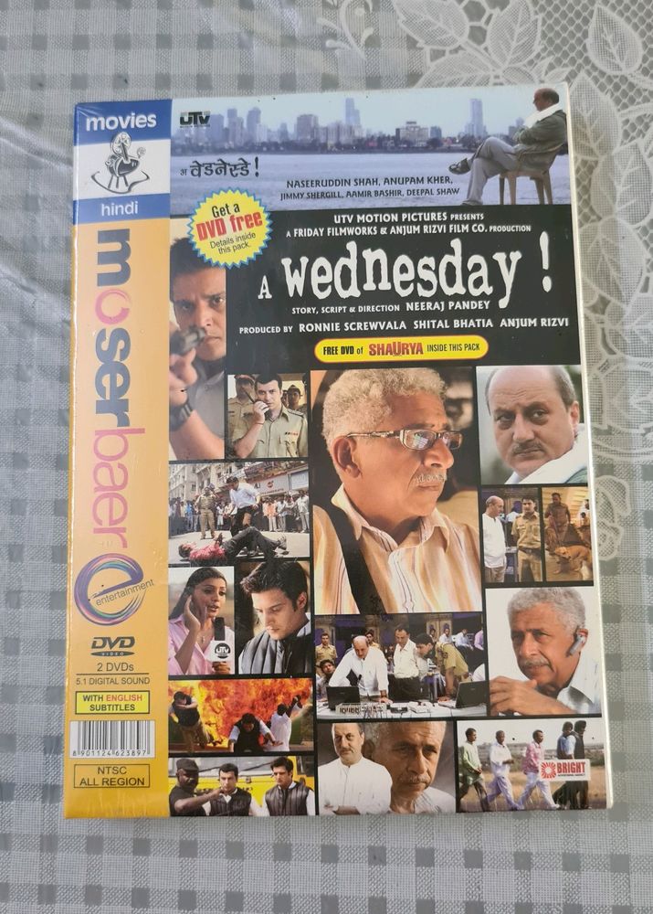 Moserbaer 2 Hindi movie DVDs A Wednesday &amp; Shaurya