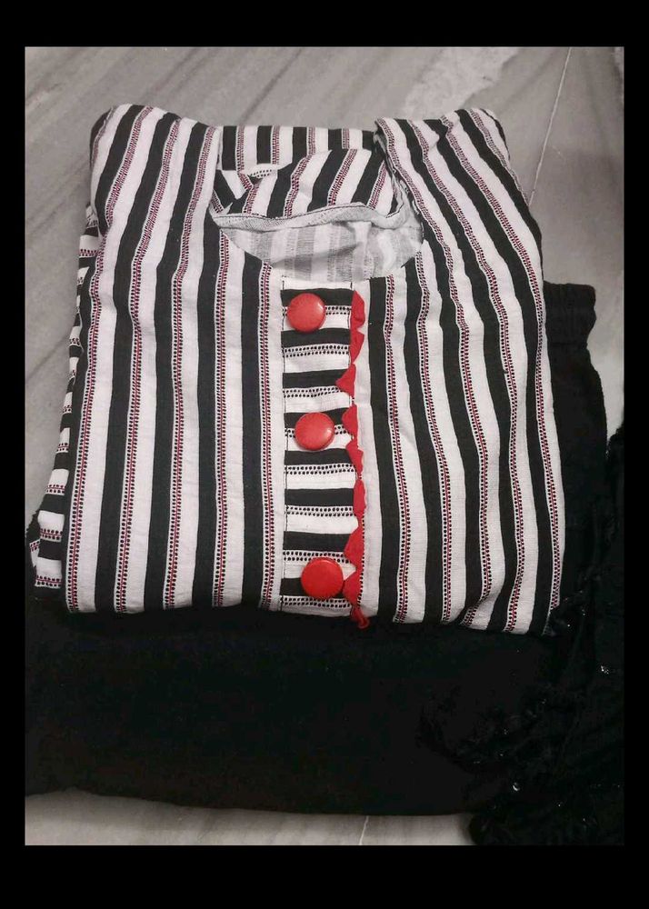 Striped Kurta Set