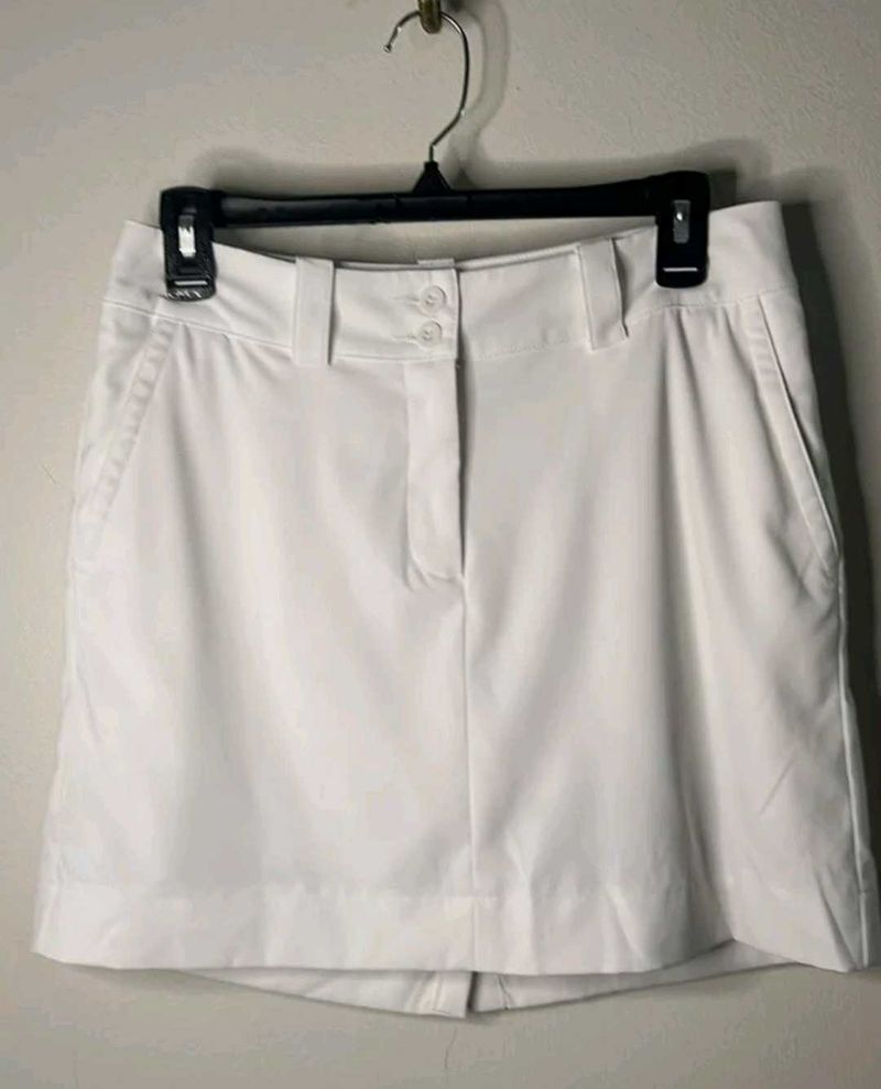 White Golf Skort