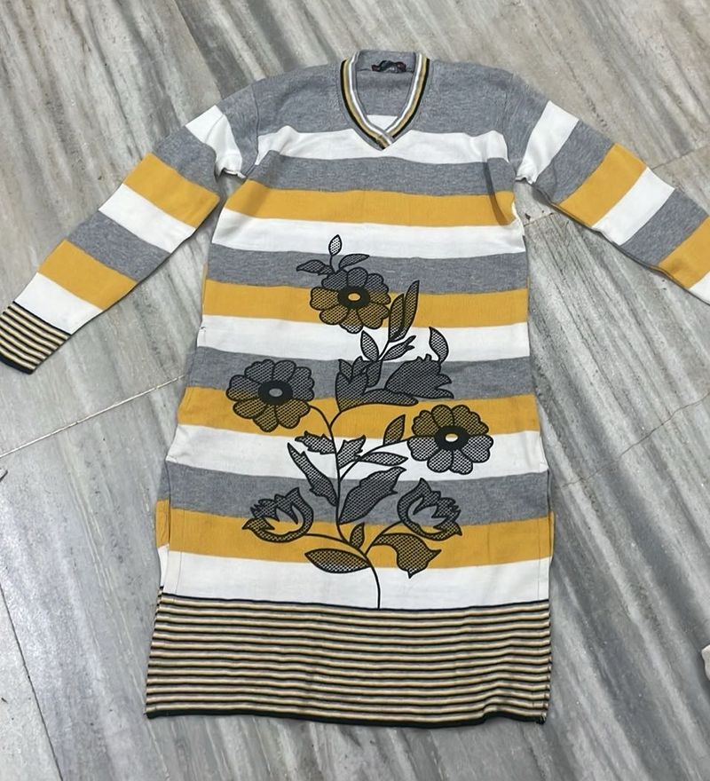 Striped Floral Dress