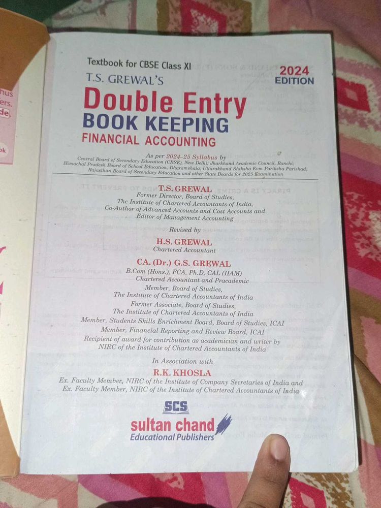 Accounting Book Class XI