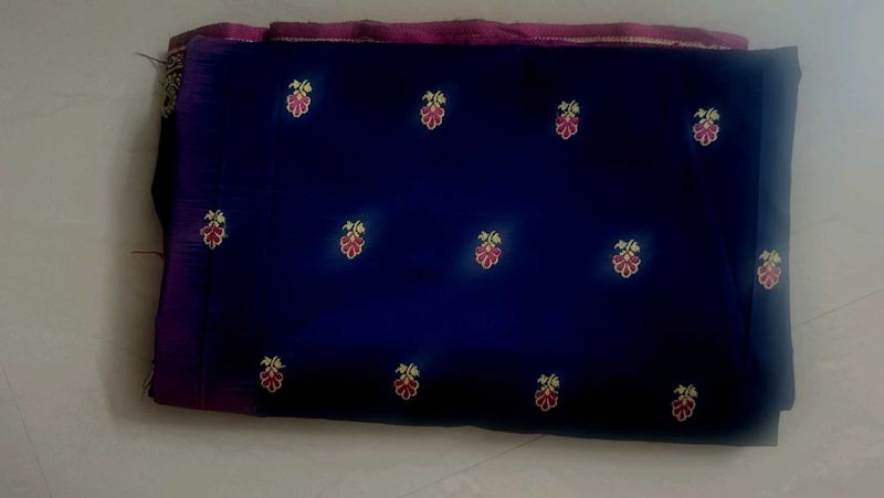 Elegant Pink &amp; Blue Saree for Resale! 💃🏻✨