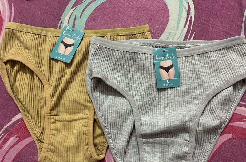Combo Of 2 Women’s Ribbed Knit Breathable Panties