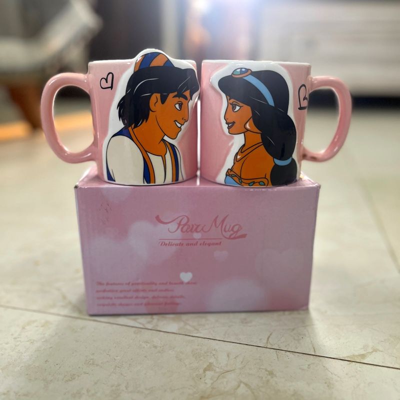 Aladdin &amp; Jasmine Couple Mug Set