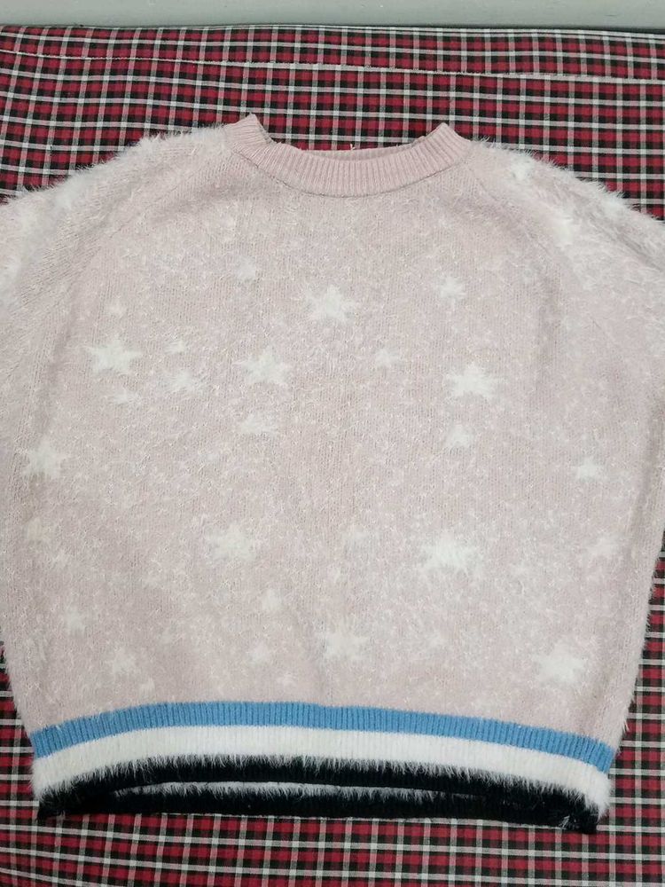 Women Peach Sweater