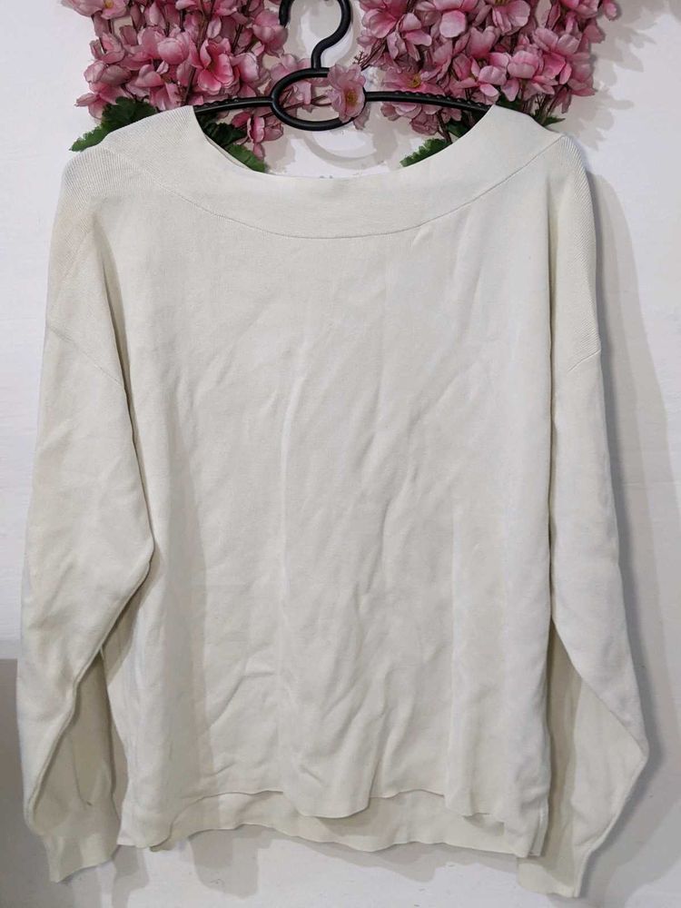 Off White Color Sweater